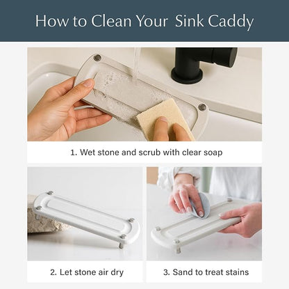 Dorai Home Stone Kitchen Sink Caddy - Image 7