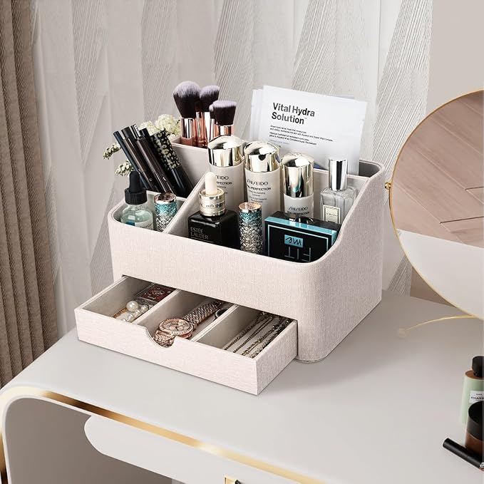 KINGFOM Desk Organizer with Drawer, Desk Organizer and Accessories 5 - Image 8