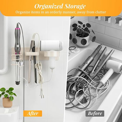 Hair Dryer Holder Curling Iron Holder Flat Iron, Curling iron holder wall mount - Image 3