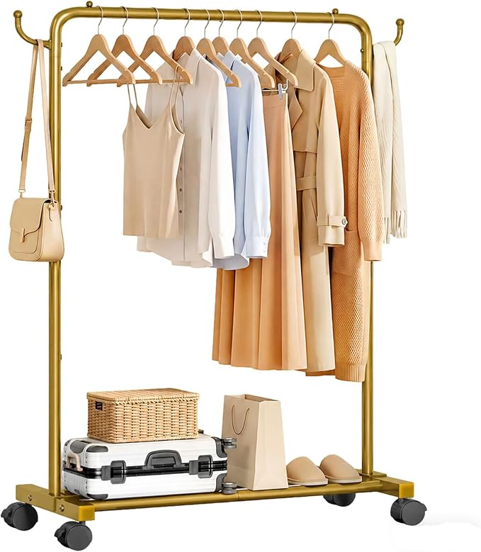 Homde Rolling Clothes Rack by Homde
