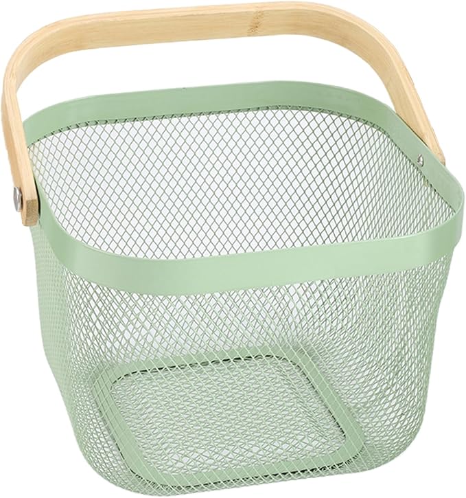 AJIODA Metal Mesh Steel Basket, Storage Organizer Basket Multi-functional by AJIODA