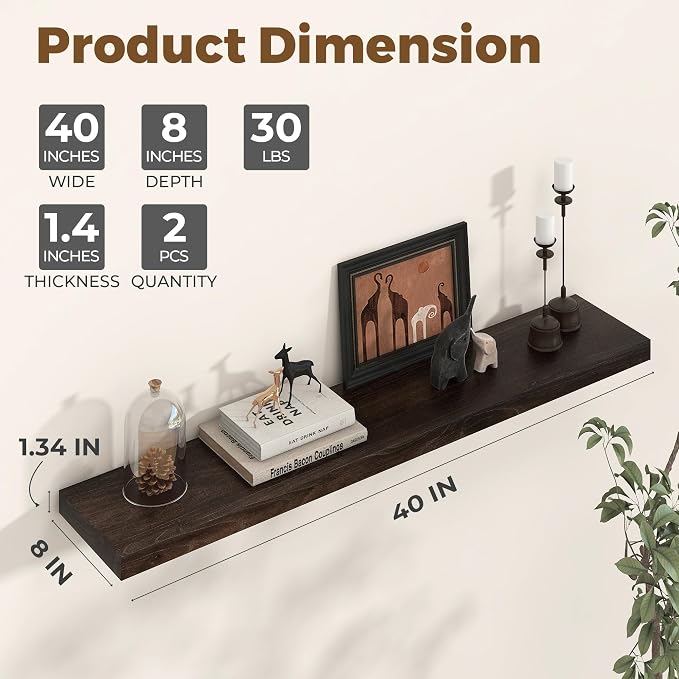 Axeman Floating Shelves for Wall - Image 3