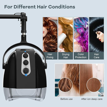 SyyBhb Wall Mount Hooded Salon Hair Dryer, Professional Ionic Hair Color - Image 8