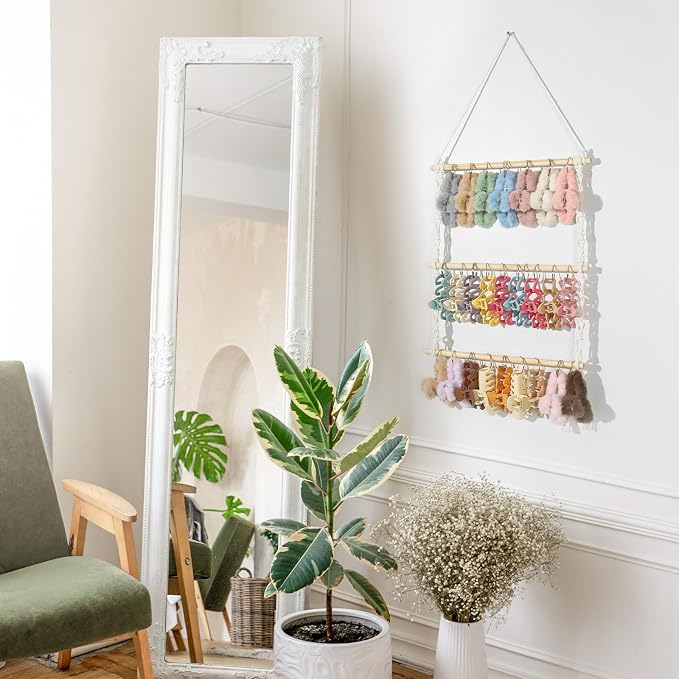 SNOWSTAR Macrame Hair Claw Clip Organizer - Image 7