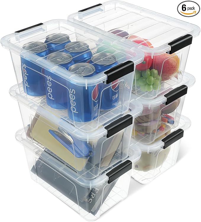 EOENVIVS Plastic Storage Bins by EasyCozyHomey