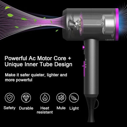 slopehill Professional Ionic Hair Dryer, Powerful 1800W Fast Drying Low Noise - Image 2