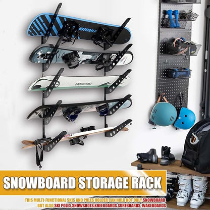 Snowboard Wall Racks, Adjustable Storage Rack - Image 6