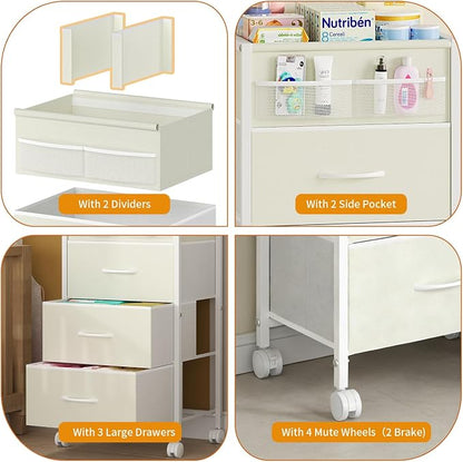 4-Tier Baby Diaper Caddy Organizer Cart - Image 3