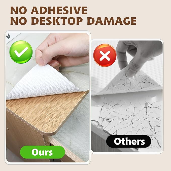 2-Layer Drawer and Shelf Liner for Kitchen Cabinet: 17in X 30Ft Non Slip - Image 5