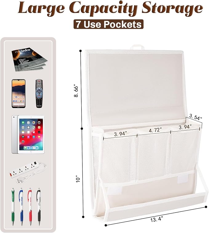 Bedside Caddy Bedside Storage Organizer Bedside Organizer - Image 2