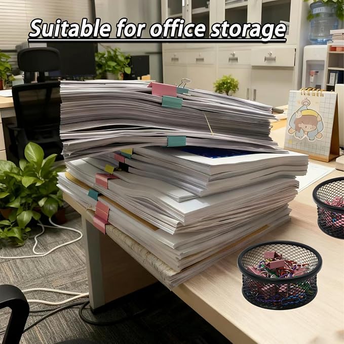 4 Pack Mesh Paper Clip Holder, Paperclip Holder - Image 5