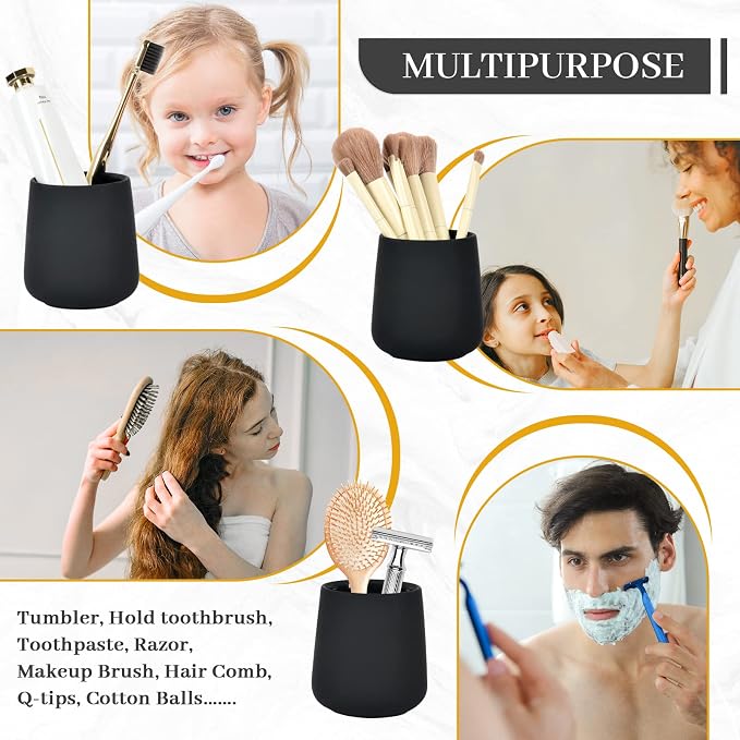 BosilunLife Black Bathroom Accessory Set - Image 4