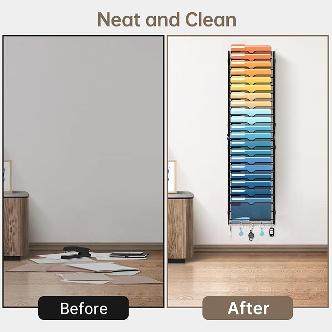 SUPEASY 21-Tier Wall File Holder Organizer - Image 7