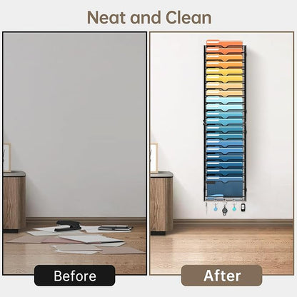 SUPEASY 21-Tier Wall File Holder Organizer - Image 7