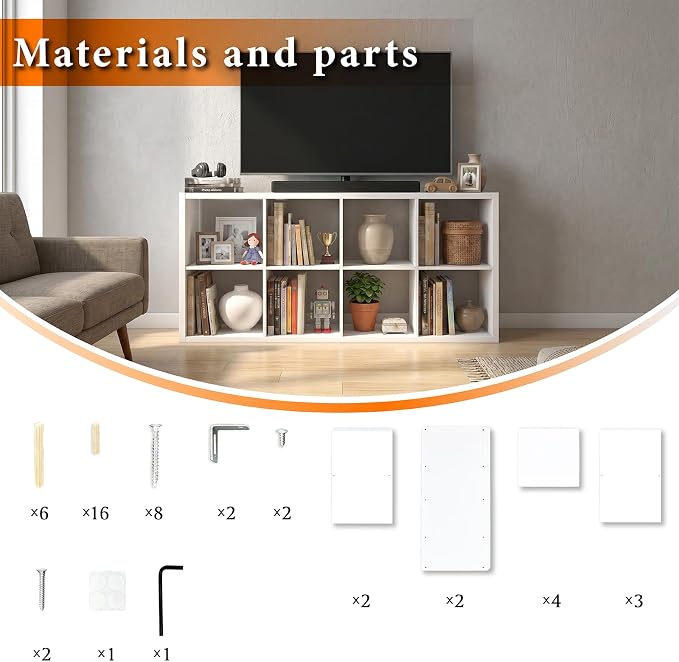 WannabeMyself【2026 Wooden Thick Frame】 8 Cube Storage Organizer - Image 8