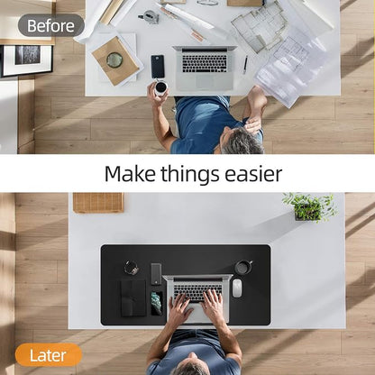 YSAGI Dual-Sided Desk Pad Protector, Desk Mat - Image 7