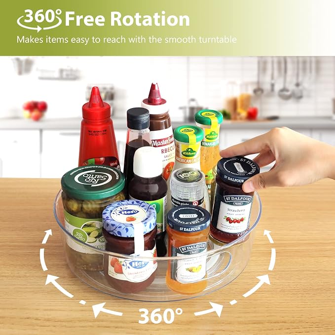 GUZON 2 Pack Lazy Susan Organizer - Image 2