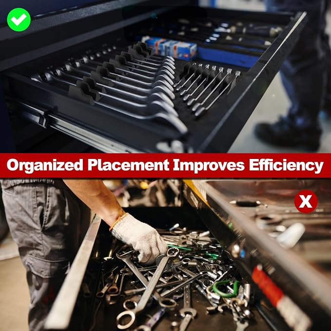 Makerfire 40PCS Magnetic Wrench Organizer - Image 6