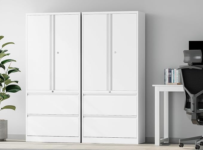 SISESOL Storage Cabinet Metal Display Cabinet - Image 2