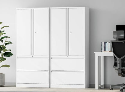 SISESOL Storage Cabinet Metal Display Cabinet - Image 2