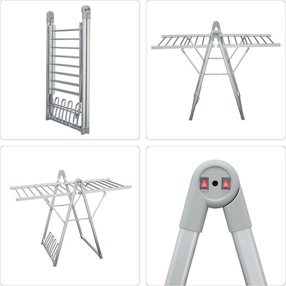 Electric Heating Clothes Drying Rack, Foldable Clothes Drying Rack, Suitable - Image 8