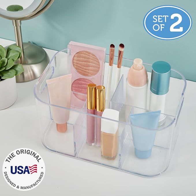 STORi Bliss 5-Compartment Plastic Cosmetics Storage Organizer - Image 2
