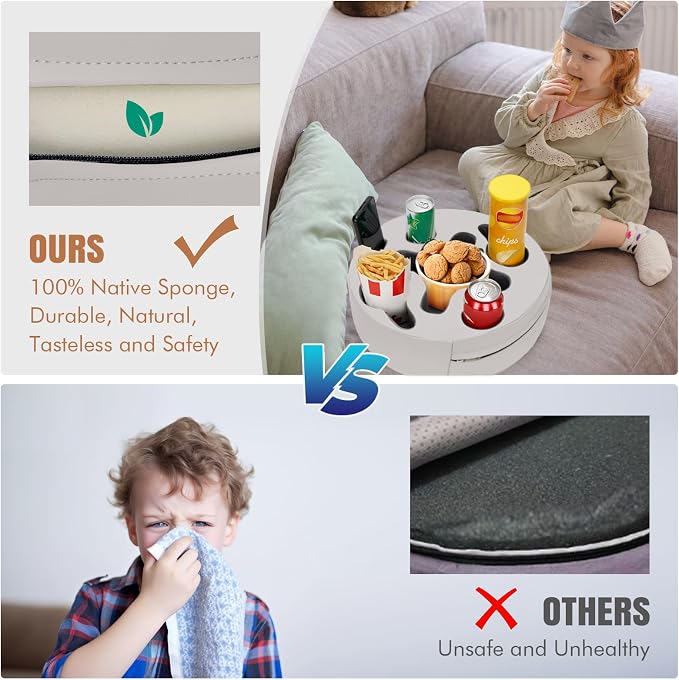 INNO STAGE Couch Cup Holder Pillow- -Sofa Cup Holder | Couch Caddy Drinks - Image 5