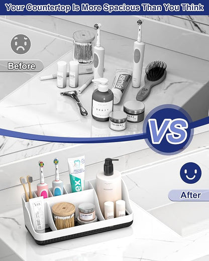 Bathroom Counter Organizer and Storage, 7 Slots Detachable Toothbrush Holders - Image 5