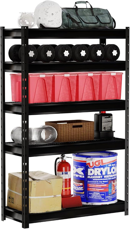 The Atlas 48" W Heavy Duty Garage Shelving Load 10000lbs, 5 Tier Metal Storage - Image 8