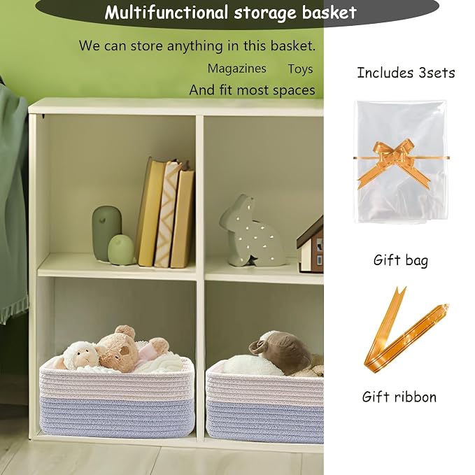 COMFY-HOMI 13" x 8.5" x 5.1" Storage Baskets - Image 4