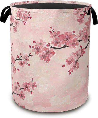 Laundry Hamper, Cherry Blossom Waterproof Oxford Cloth Storage Basket by Unknown