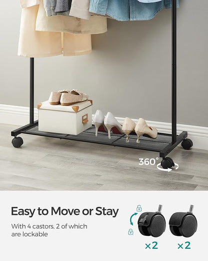 SONGMICS Clothes Rack with Wheels, Clothing Rack - Image 4