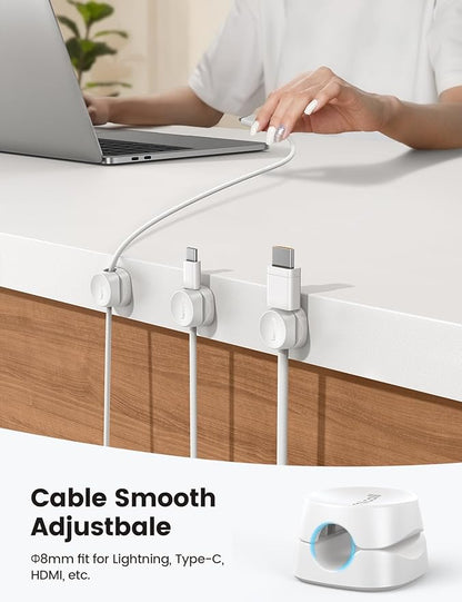 Lamicall 8 Pack Cord Organizer, Spring Cable Management Clips - Image 5