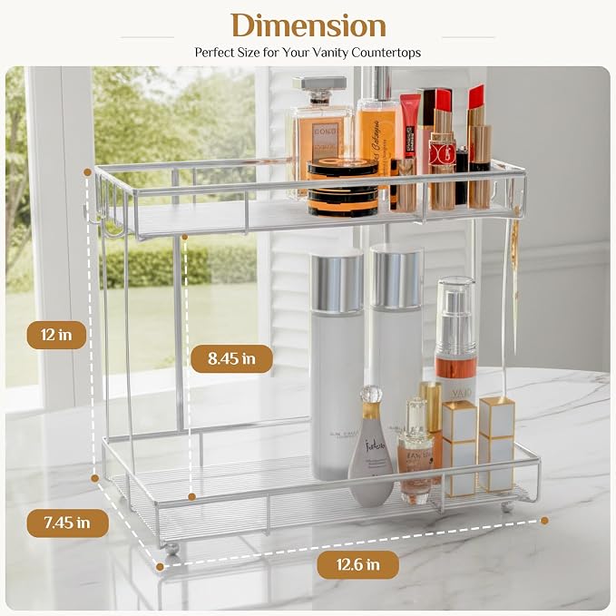 Bathroom Organizer Countertop Perfume Organizer Makeup Organizer Cosmetics - Image 4