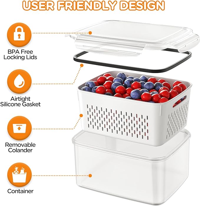 5-Pack Fruit Storage Containers - Image 4