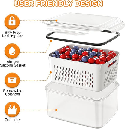 5-Pack Fruit Storage Containers - Image 4