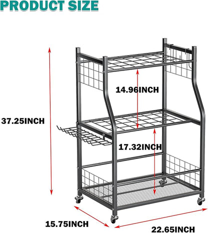 EVERHANGER Garden Tool Organizer Stand, Garage Tool Storage Organization - Image 2