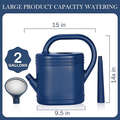 2 Gallon Watering Can for Indoor Plants, Garden Watering Cans for Outdoor Plant - Image 2