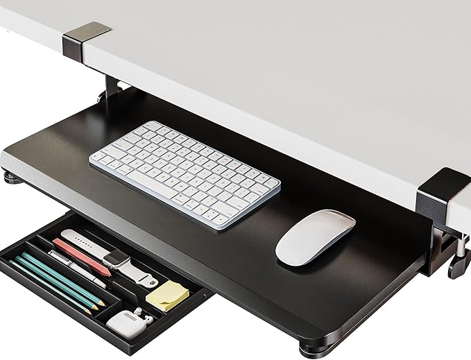 Fenge Keyboard Tray Under Desk, Pull Out Keyboard & Mouse Tray by Fenge