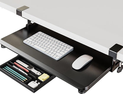 Fenge Keyboard Tray Under Desk, Pull Out Keyboard & Mouse Tray by Fenge