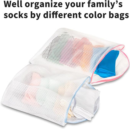 3Pcs Hanging Laundry Bags for Socks - Image 5