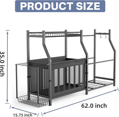 WALMANN Garage Sports Equipment Organizer, Ball Storage Stand, Indoor Golf Bags - Image 6
