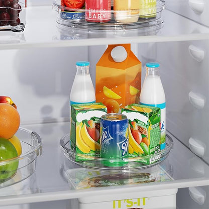 LAMU 4 Pack 9.25in Lazy Susan Organizer, Refrigerator, Table Top, Pantry - Image 5