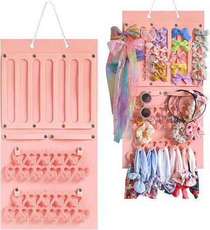 Hanging Jewelry Organizer for Girls Storage Holder Display Board Felt Wall by ililmmoe