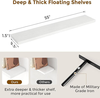 Fun Memories White 55Inch Floating Shelves - Image 3