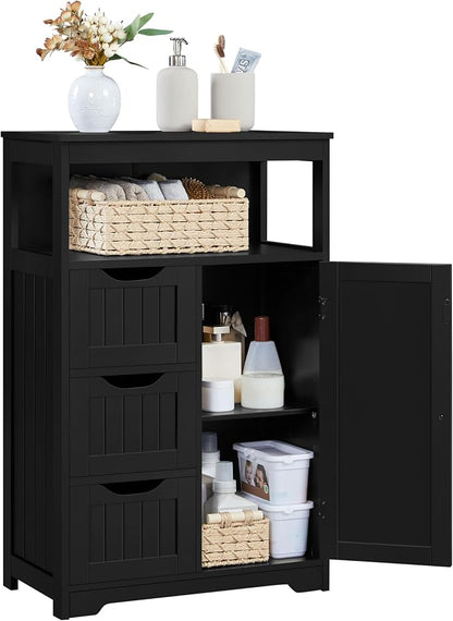 Yaheetech Bathroom Floor Cabinet, Free Standing Wooden Storage Cabinet Multiple by Unknown