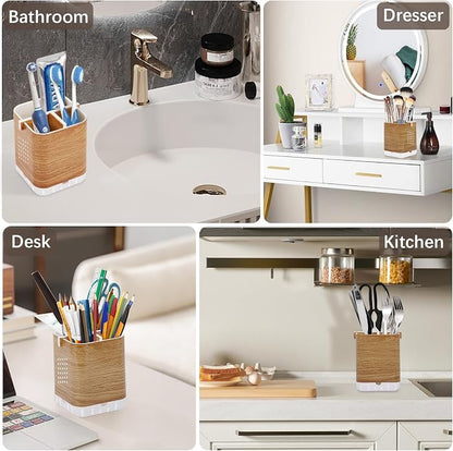 Boperzi Toothbrush Holders for Bathrooms Organizer Countertop, Detachable - Image 5