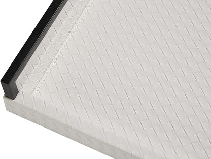 Sagala White Serving Tray Faux Leather Decorative Tray - Image 6