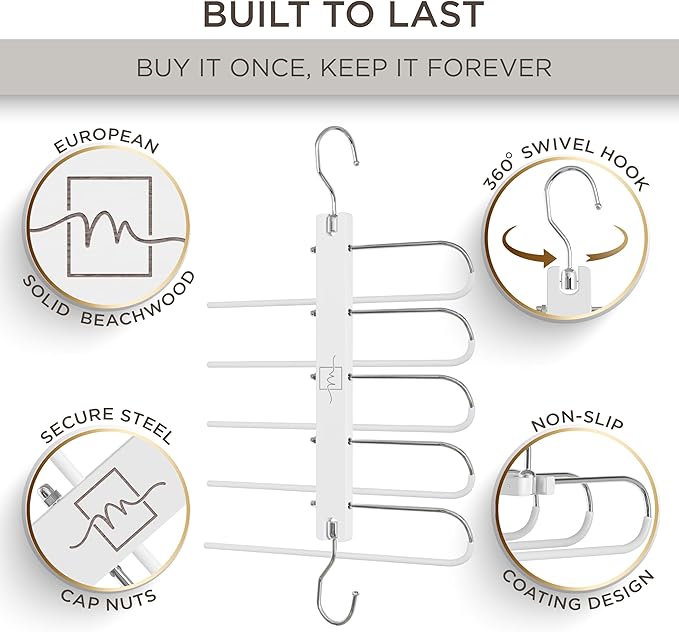 MORALVE Pants Hangers Space Saving - Image 2