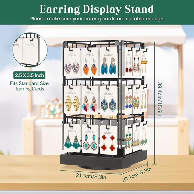 EsLuker.ly Rotating Earring Display Holder Stand - Image 2
